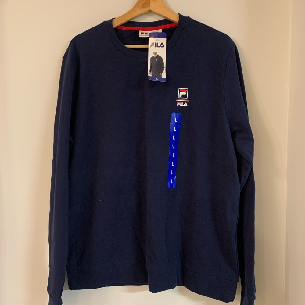 Fila Men's Dark Blue Crewneck Sweater
